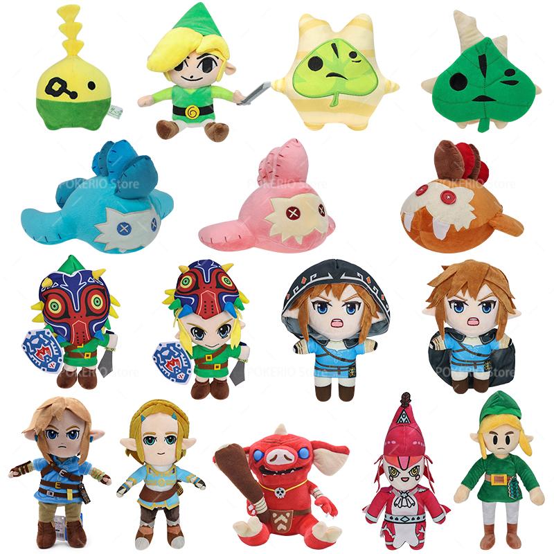Zelda Breath of the Wild Plush Toys Link Bokoblin Korok Princess Zelda Sand Seal Pillow Soft Stuffed Animal Kids Gift