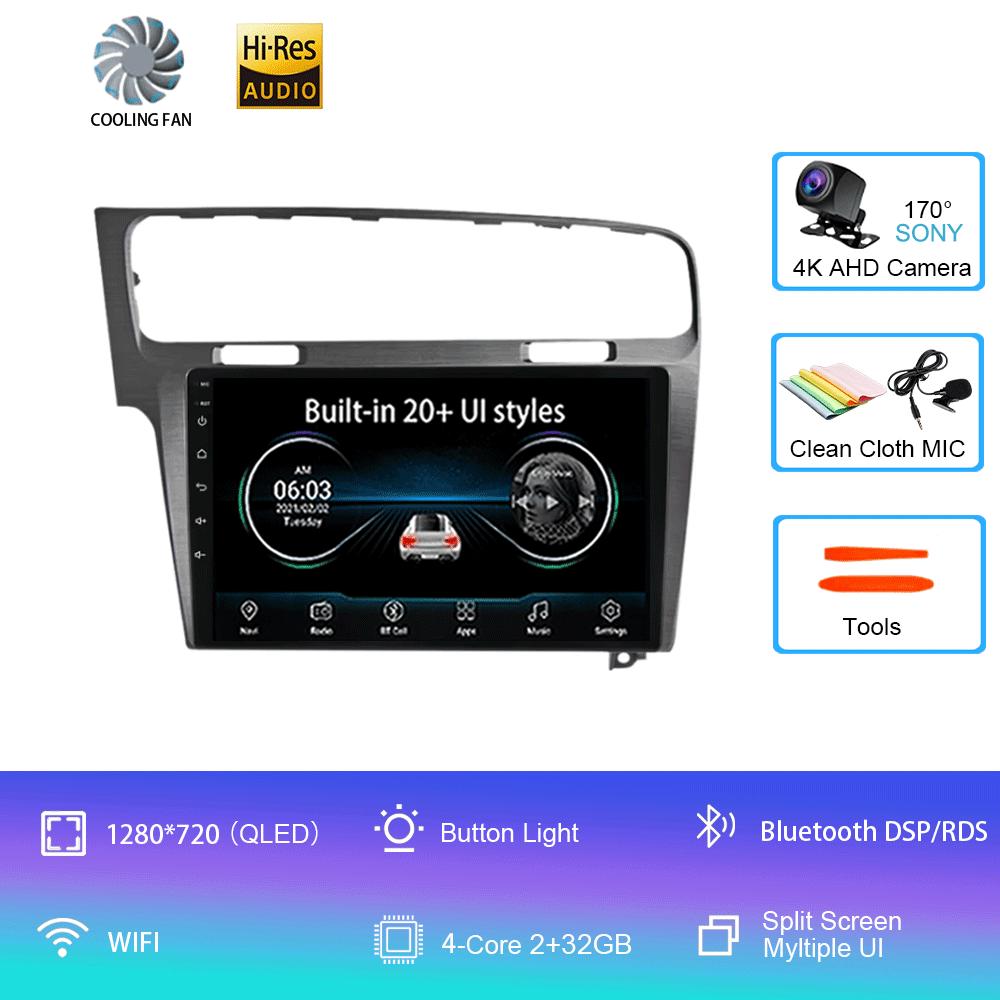 

Android 14 для Volkswagen Golf 7 2013-2020 MK7 автомобильный радиоприемник мультимедиа видеоплеер навигация GPS 5G WIFI Carplay Auto 360 камера CHINA