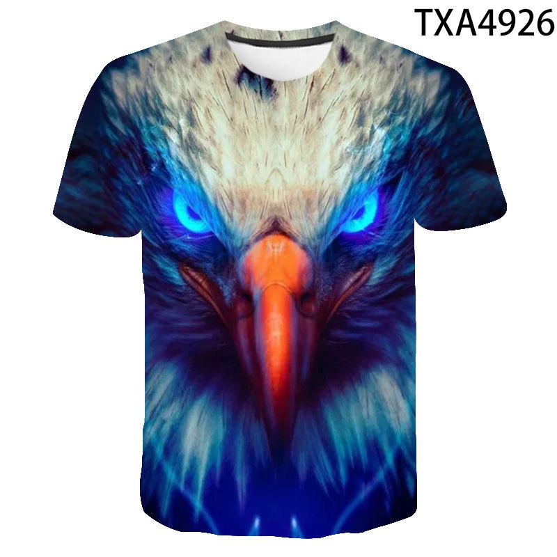 Eagle T Shirt Men Women Children Summer Casual Short Sleeve Shirt Hawk 3d Printed Streetwear T-shirt Cool Tops Tee Boy Girl