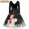 Fashion Spring Autumn Long Sleeve  V-Neck Casual Dresses