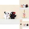 Cute Alien Big Eye Cat Plush Toy Keychain Stylish Backpack Pendant For All Ages