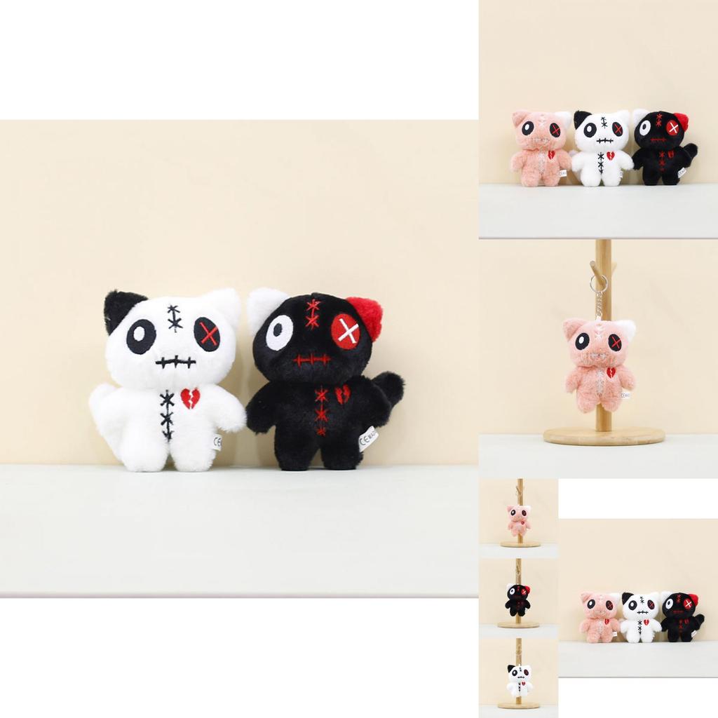 Cute Alien Big Eye Cat Plush Toy Keychain Stylish Backpack Pendant For All Ages