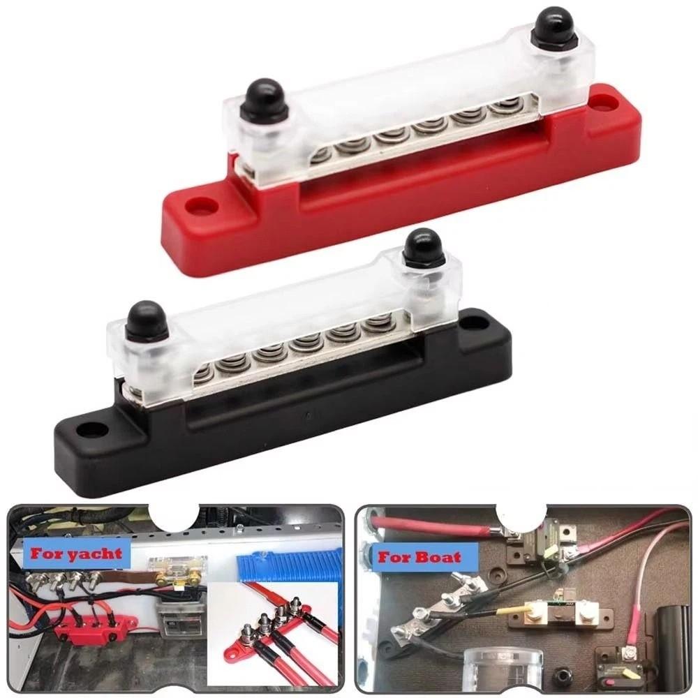 M6 Stud Power Distribution Block Waterproof Bus Bar Accessories Power Current Distributor Camper