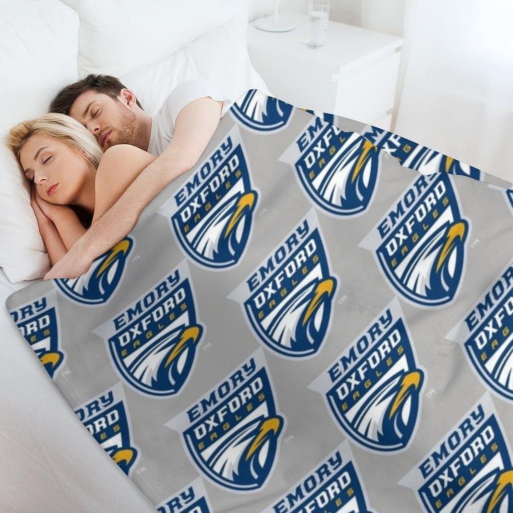 Emory U Eagles Throw Blanket Decorative Sofas Soft Plaid Luxury Weighted Blankets