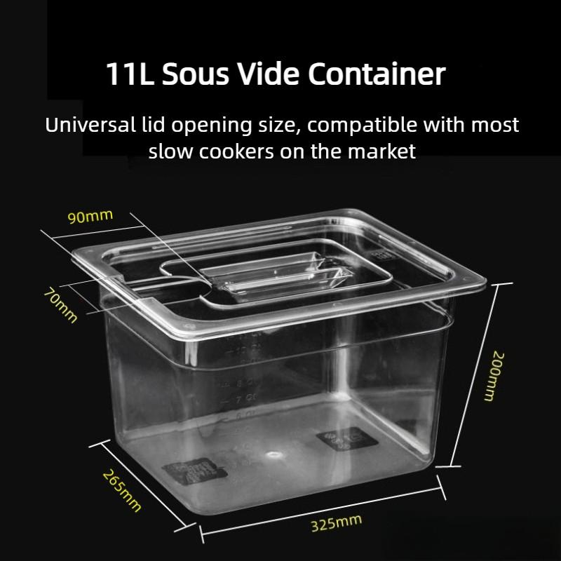6L/11L/25L Large Capacity Sous Vide Container Culinary Immersion Slow Cooker Special Water Tank For Slow Cooking Machine