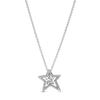 Colier choker stea asimetric pavé Femei colier Argintiu 390020C01