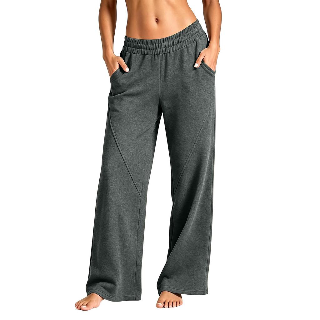 Women's Casual Wide Leg Pants with Pockets for Everyday Wear