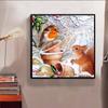 New Arrival 5D DIY Full Circle Diamond Painting "Squirrel and Bird" Embroidery Cross Stitch Home Decor Gift