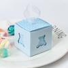 10 Stück Blau Rosa Bär Pralinenschachtel Babyparty Geschenke Keksverpackung für Gäste Kindergeburtstag Party Mädchen Jungen Geschlecht Offenbaren Lieferungen