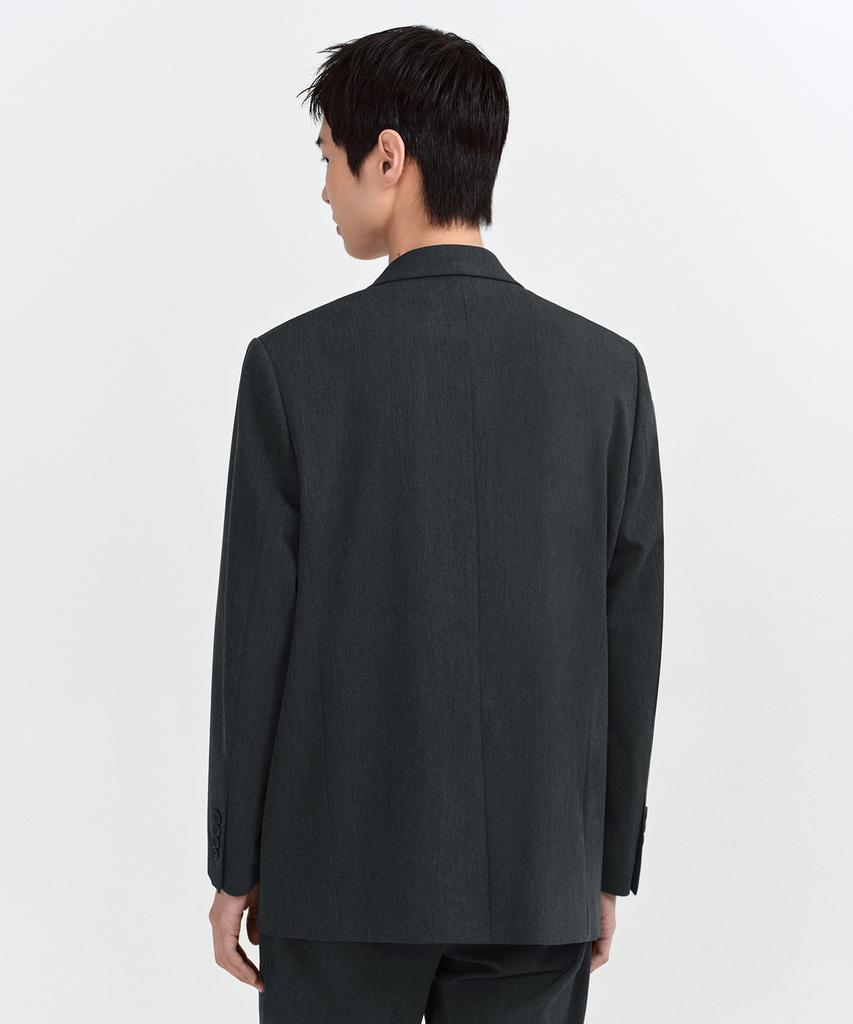 Musinsa Standard Relaxed Basic Blazer [Charcoal Gray]