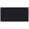 Vidaxl Panel Ochronny Do Kuchni, Czarny, 100X50 Cm, Szkło Hartowane