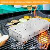 Smoker Box Adds Delicious Smoky Flavor To Gas Grills / Charcoal Grills Stainless Steel BBQ Grill Accessories Grill Master Gift