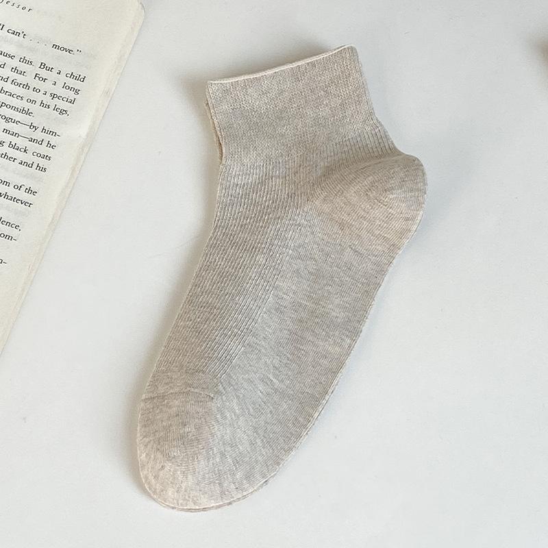 

Носки из чистого хлопка, Женские летние тонкие носки-лодочки, Женские полностью хлопковые влагопоглощающие свободные короткие хлопковые носки 1 pair хаки
