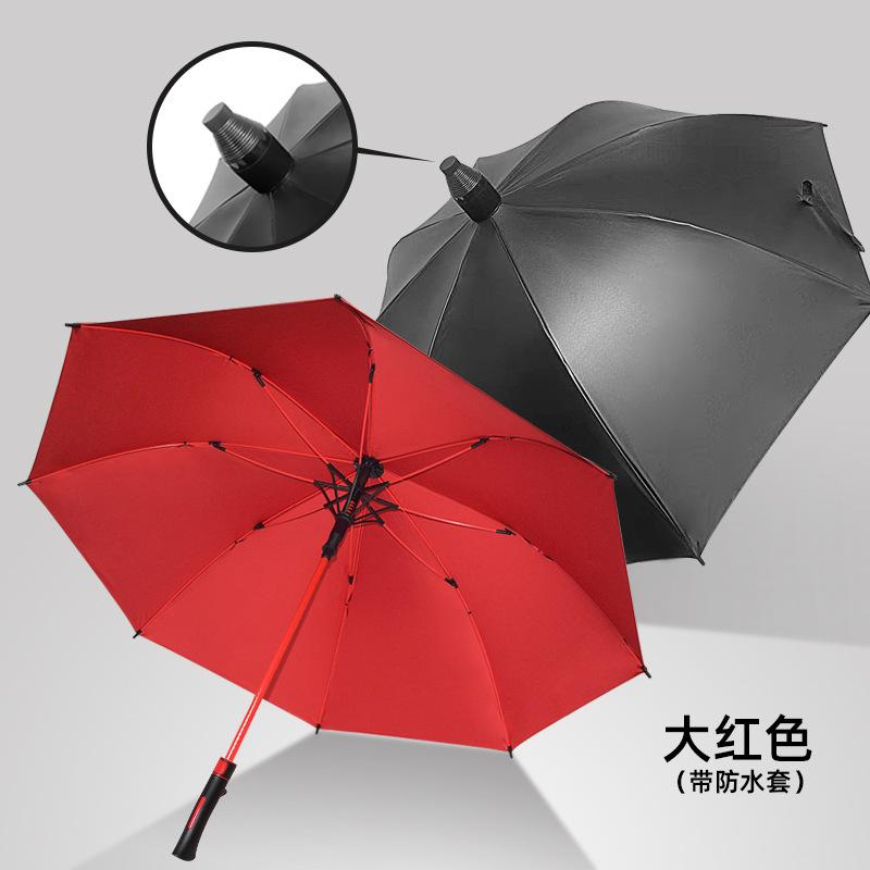 11-Inch umbrella, automatic golf umbrella, enlarged double-layer weather and rain dual-purpose, windstorm-resistant long handle advertising custom