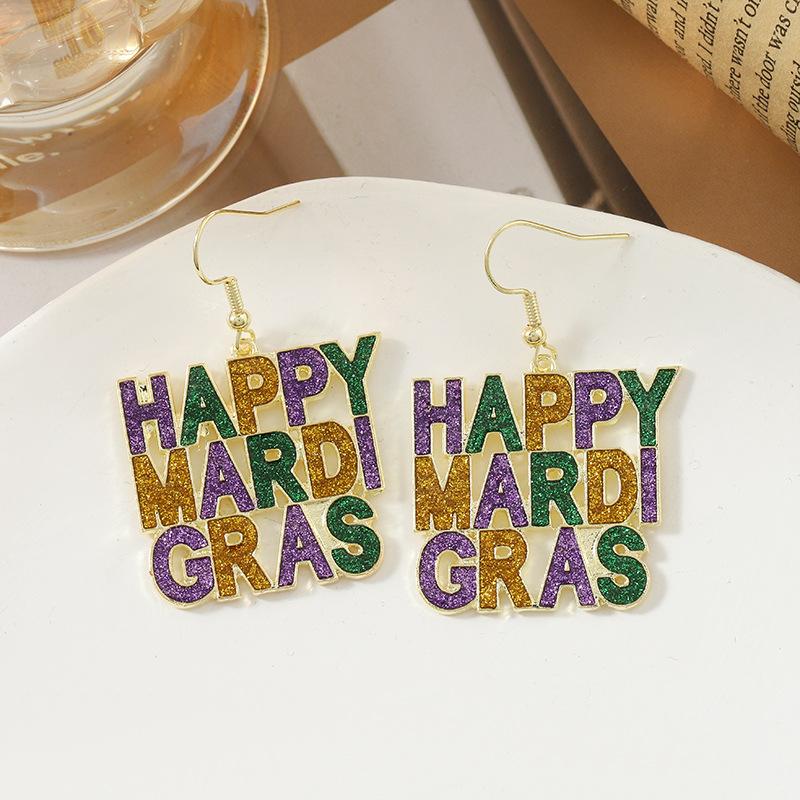 Специально для карнавала: бриллиантовые гвоздики, серьги с бриллиантами в стиле легкой роскоши, классические трехцветные легкие преувеличенные серьги.