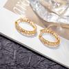 European and American Retro High-End Hollow Earrings & Ear Clips for Women