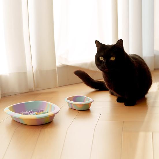 Interactive Cat Lick Mat Bowl Silicone Pet Slow Feeder Bowl Non Slip Anti-Gulping Food Dish for Large Medium Small Cats