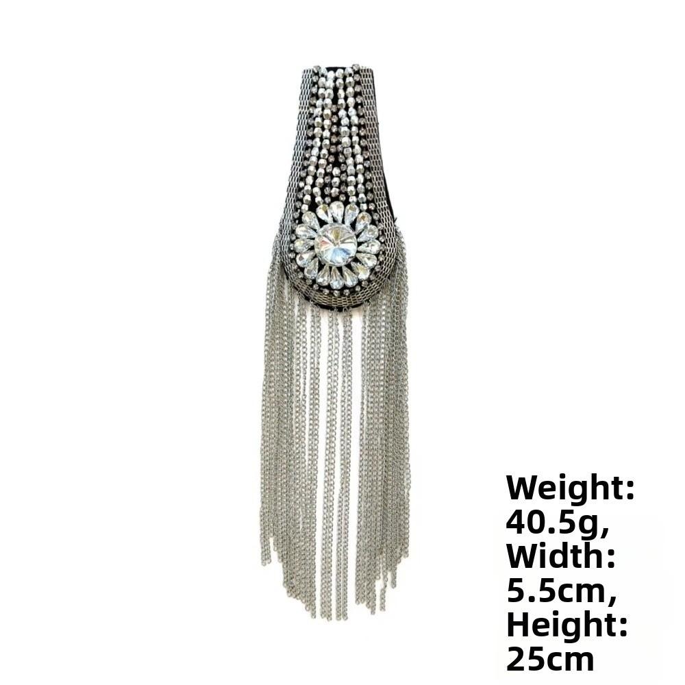 Handmade Shoulder Tassel Epaulet Long Chain Brooch Shoulder Epaulettes  Clothing Accessories
