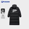 FILA FUSION Women's Hooded Loose Long Down Jacket