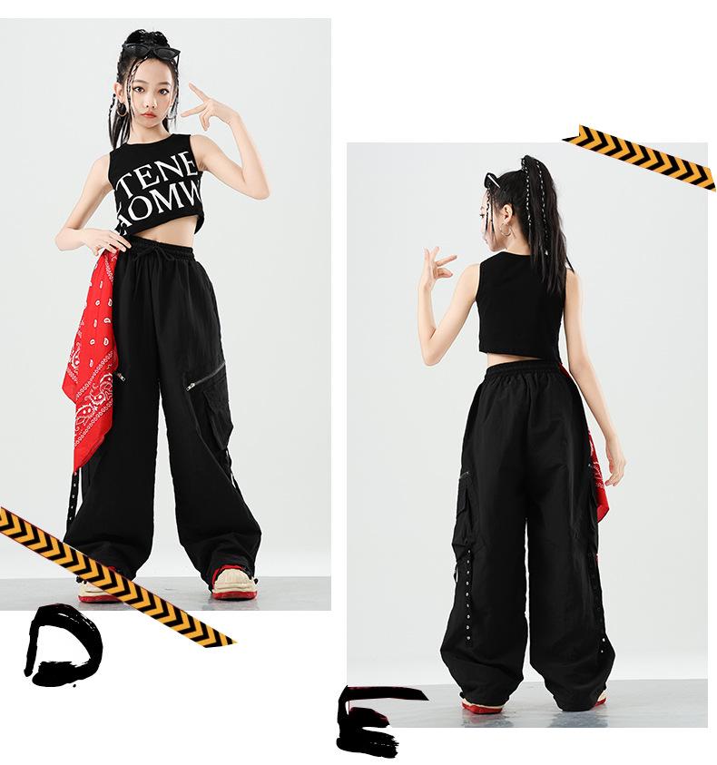 Girls' Trendy Jazz Dance Outfit - Stylish Fashion Show & Street Style Costume