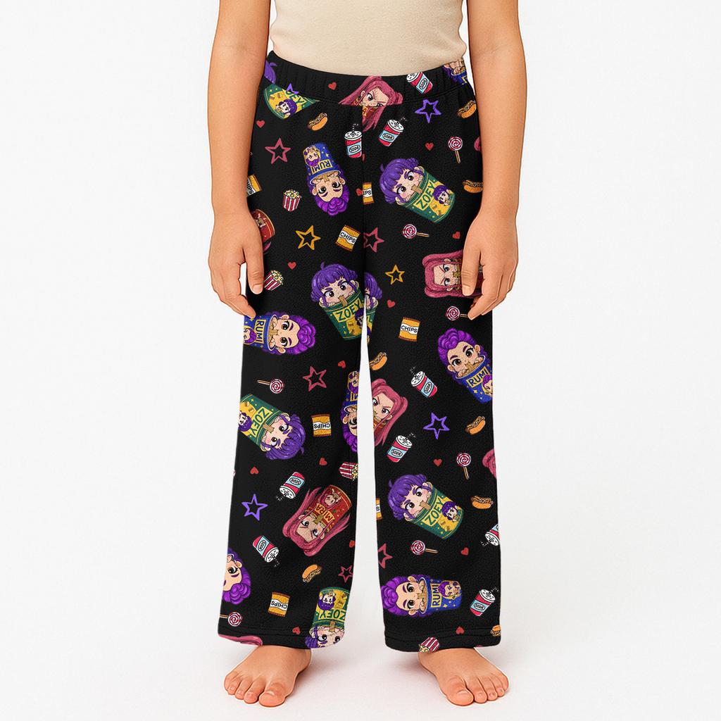 Children's Winter Pants Full Length Long Christmas Printed Pants