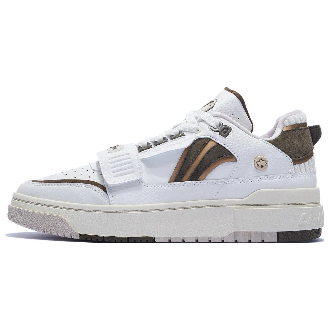 Li-Ning BadFive Rookie White Brown Men s ABCS027-19 EU 44⅓