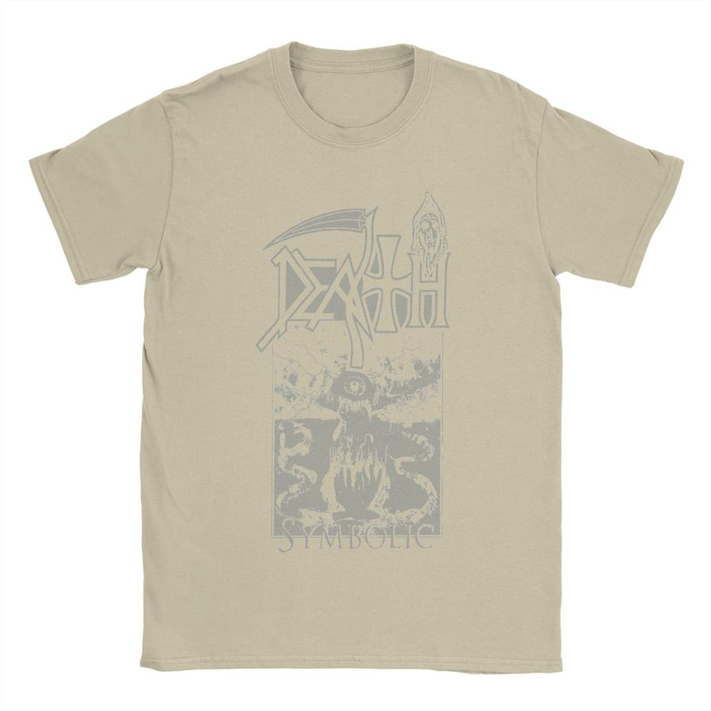 Fun Death Band T-Shirt Men Round Neck Pure Cotton T Shirts Short Sleeve Tees Printing Clothing