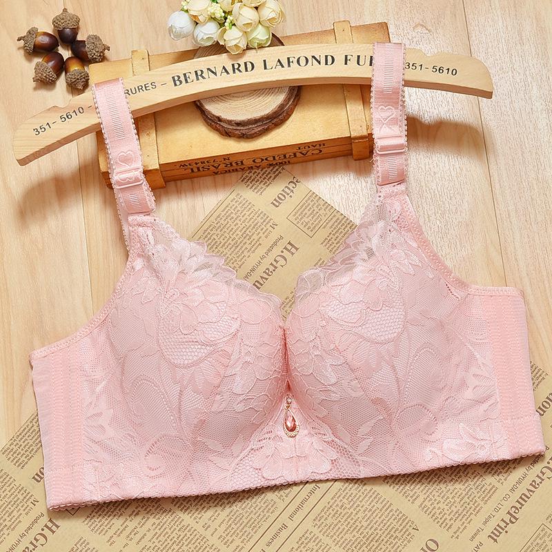 Sexy Bras for Women Lace Plus Size E Cup Thin Bra Adjustable Gather Steel Ring Sensual Lingerie Push Up Bra Fancy Underwear