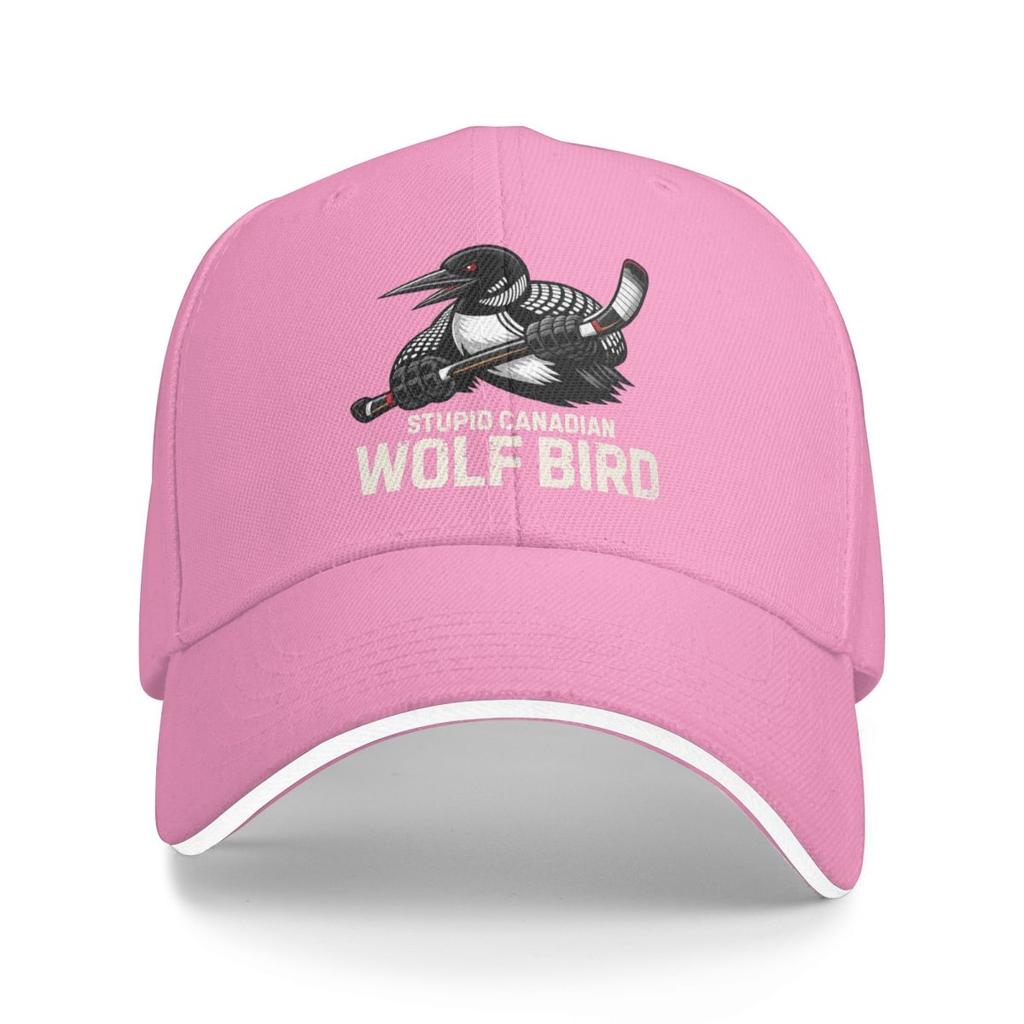 Baseball Caps Stupid Canadian Wolf Bird Fun Loon Customized FeUnisex Unisex Outdoor Summer Caps