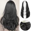 22Inch Women's  Synthetic Long Hair Styling Long Hair Synthetic Wigs Layered Hair Extensions Top of the Head Increase Hair