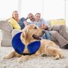 Inflatable Pet Protective Collar Adjustable Soft Fabric Anti-Bite Anti-Scratch Recovery Neck Cone for Dogs and Cats