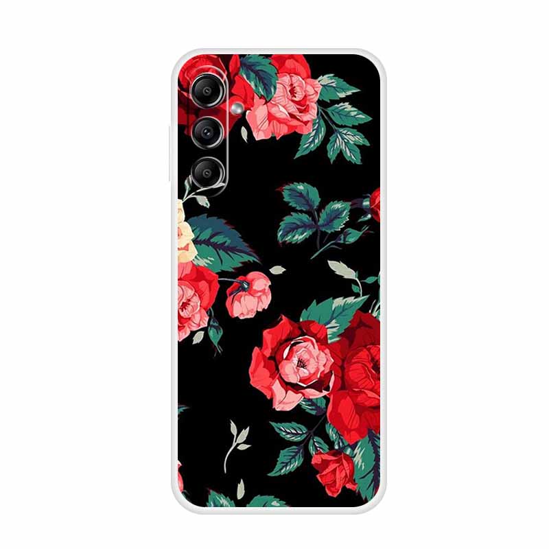 For Samsung Galaxy A14 A34 A54 5G Case Cartoon Soft Silicone TPU Cover Coque for Samsung A54 A34 A24 4G Transparent Clear Capa