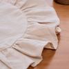 Cotton Ruffled Placemat Simple Round Napkin Everyday Use Heat-Insulating Placemat  Kitchen