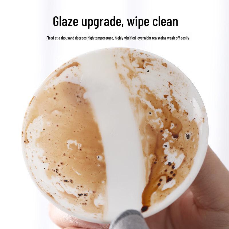 Mutton Fat Jade Ceramic Kung Fu Tea Set