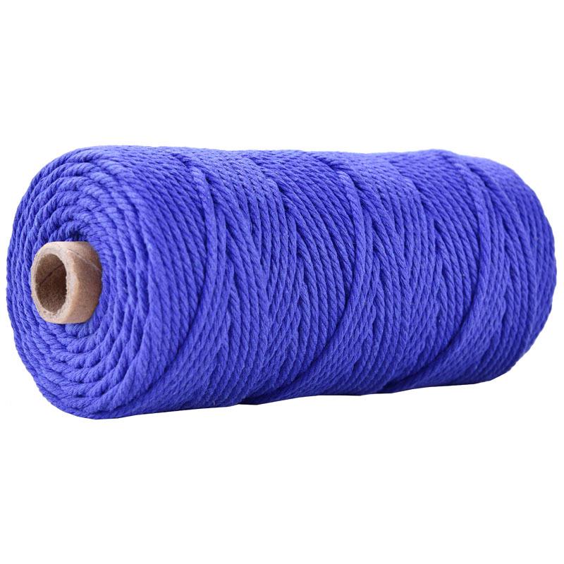 3mm Colored Cotton Rope for DIY Weaving, Tapestry, Binding, and Decorative Use