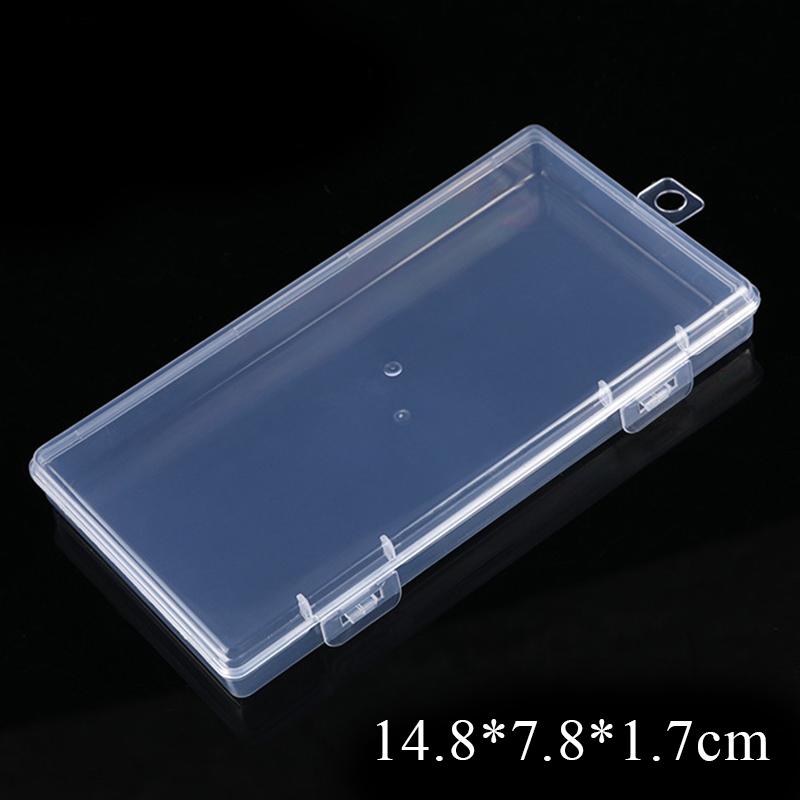 Translucent Storage Box Rectangle Clear Plastic Jewelry Storage Strong robust Packaging Box Earrings Rings Collecting Case