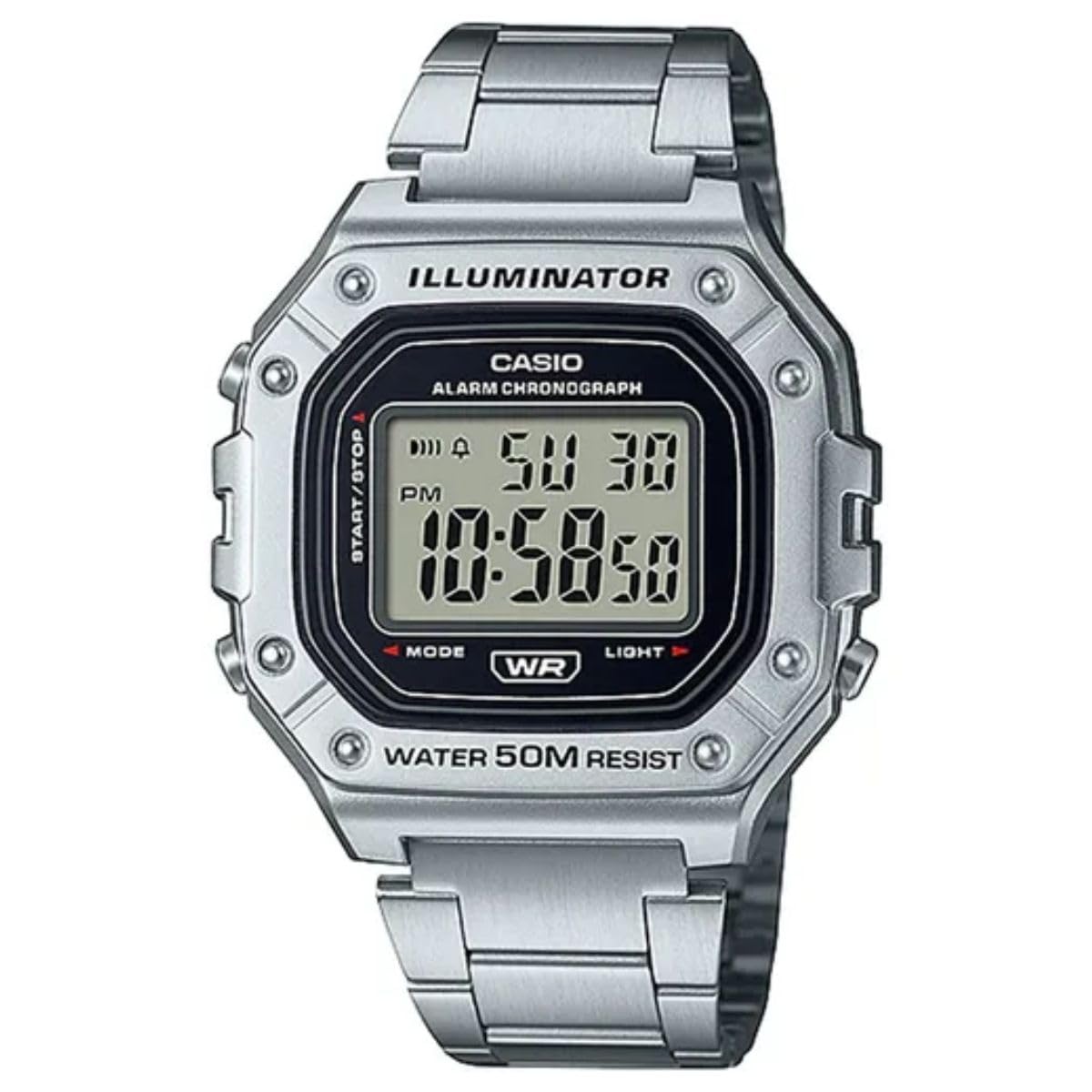 

CASIO ER Silver Watch W-218HD-1AVDF Boys