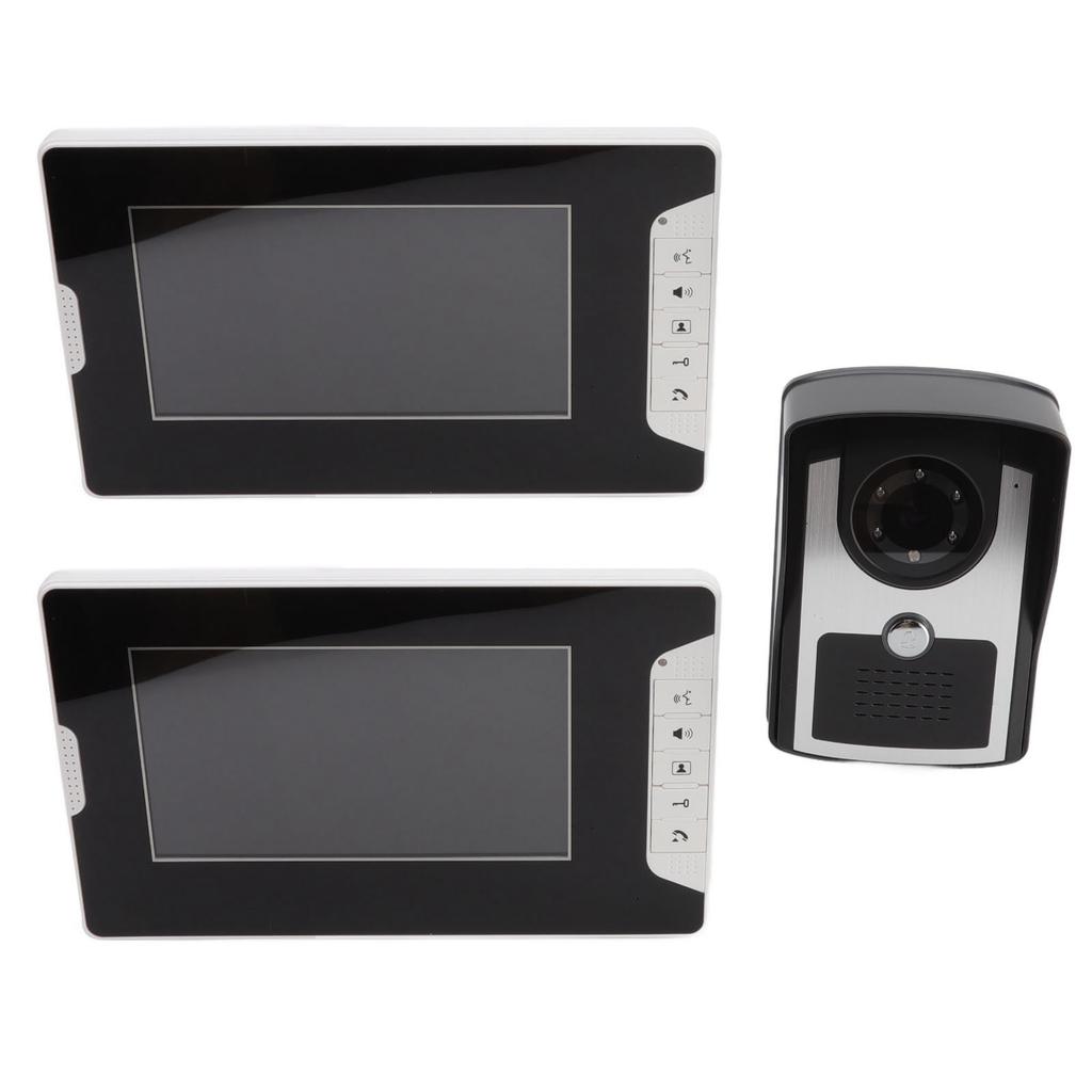Video Intercom Doorbell Smart Dual Monitor Electronic Doorbell 16 Bells Night Vision Infrared