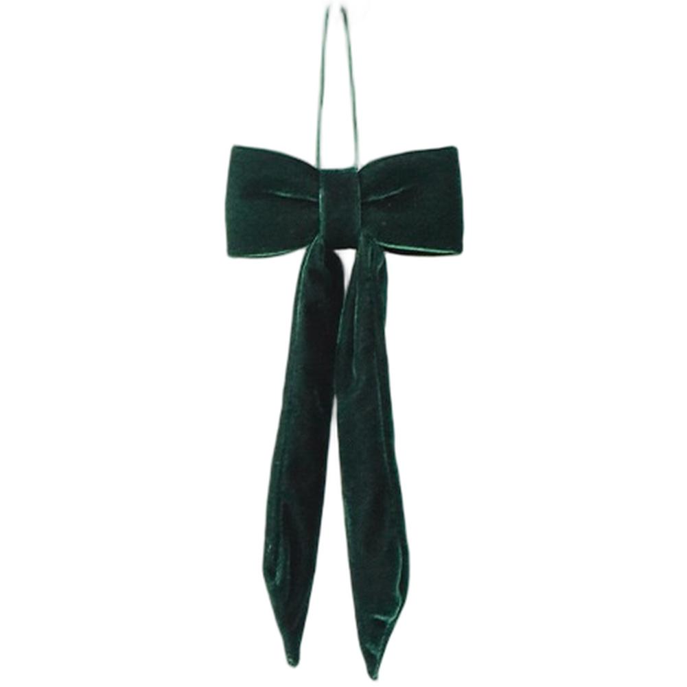 Christmas Tree and Window Velvet Bow Ornament Designed with Soft Fabric and Minimalist Style for Holiday Decoration