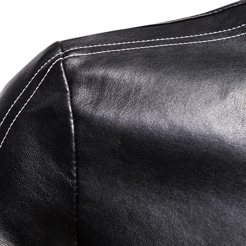 Autumn new men's casual leather jacket spring and autumn jacket slim trend handsome youth PU