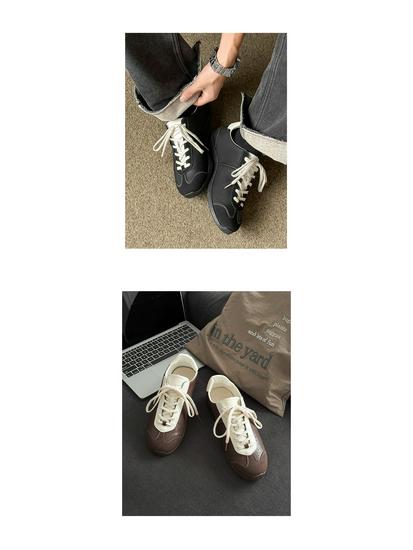 Men's Soft Sole Ballet Training Shoes: Colorblock Retro Casual Sports Trend NB61