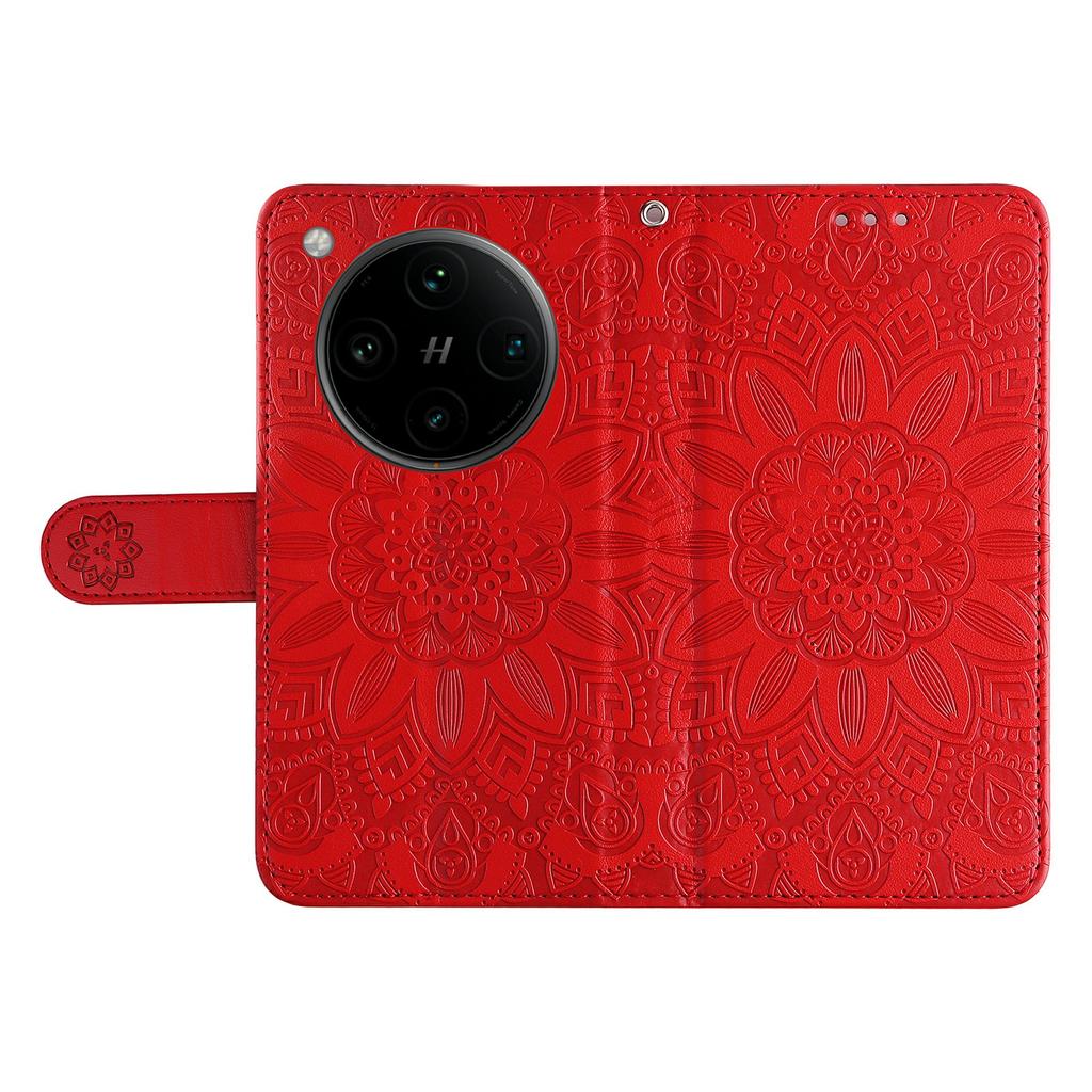 For Oppo Find X8 Pro 5G Case Sunflower Imprint Leather Wallet Phone Cover