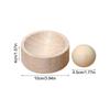 Wood Dumpling Maker Press Tool Wood Mold & Ball Manual Dough Skin Presser Hand Pie Rolling Tool DIY Dumpling Wrapper Maker