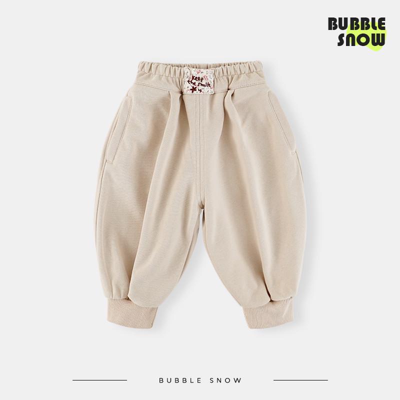 

Girls Spring/Autumn Casual Jogger Pants - Comfortable, Versatile Sportswear for Infants and Toddlers 100