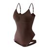 Bodysuit Women Shapewear Tummy Control Butt Lifter Body Shaper Smooth Invisible Under Dress Slimming Underwear Low Neck Jumpsuit