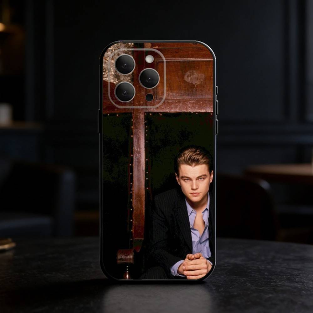 

L-Leonardo D-DiCaprio Phone Case For iPhone 17,16,15,14,13,12,11 Plus,Pro Max,SE4Soft Silicone Black Cover iPhone14ProMax