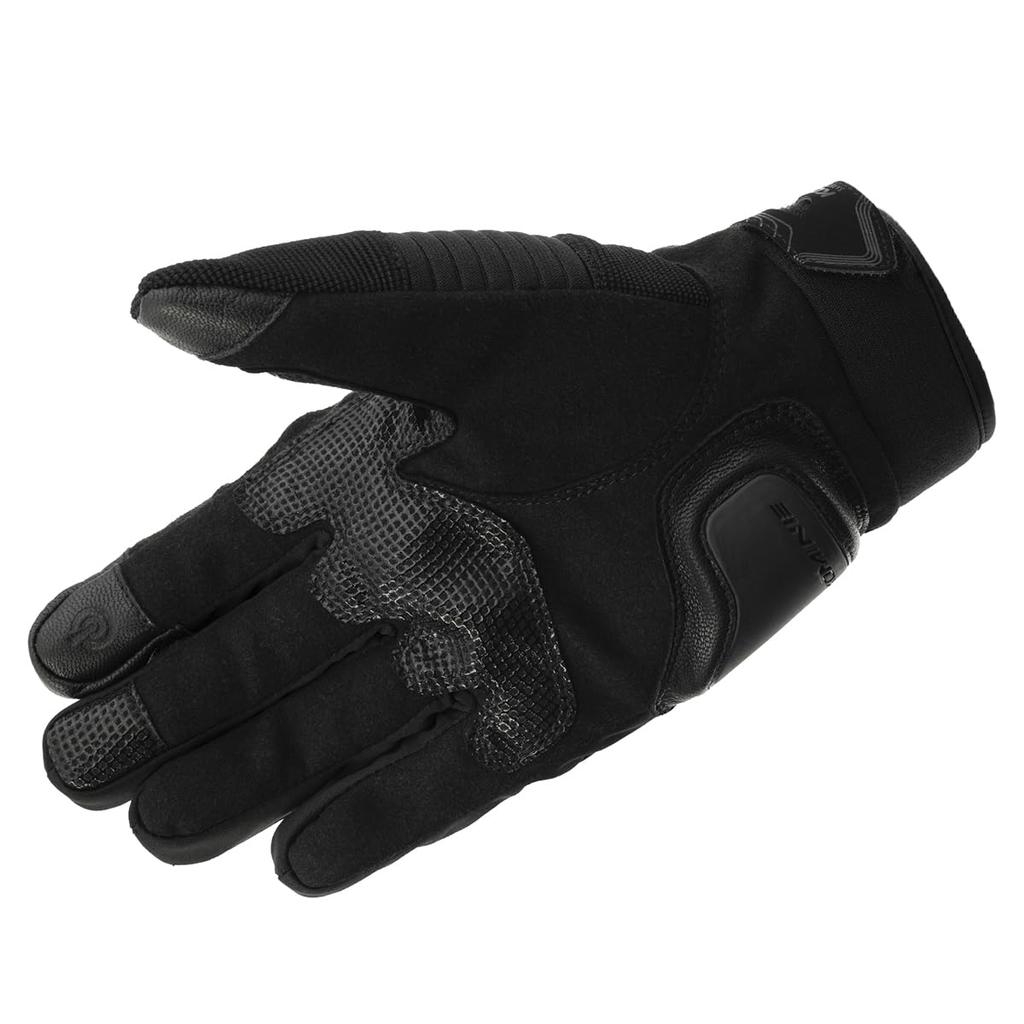 Komine Motorcycle Gloves GK-8184 Hannibal Protect Winter Gloves, Black, 2XL