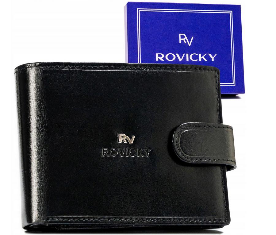 Large men's wallet made of natural leather - Rovicky