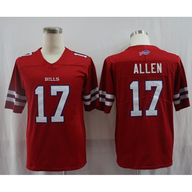 Buffalo Bills NFL Football Jersey 17 Josh Allen 27 Stefon Diggs 14 Isaiah Whitehead Authentic Style Fan Wear