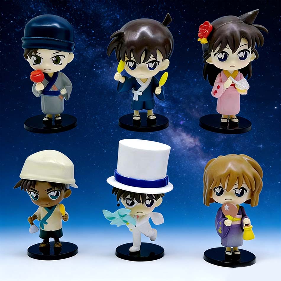 Toys Toys Genuine Detective Conan Gashapon Kuroba Kaito Furuya Rei Akai Shuichi Matsuda Jinpei Action Figure Ornament
